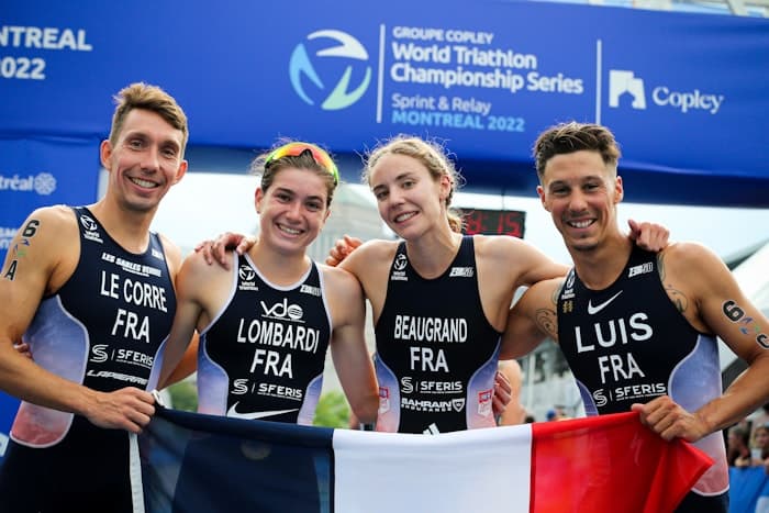 Cassandre Beaugrand racing for France in Paris.