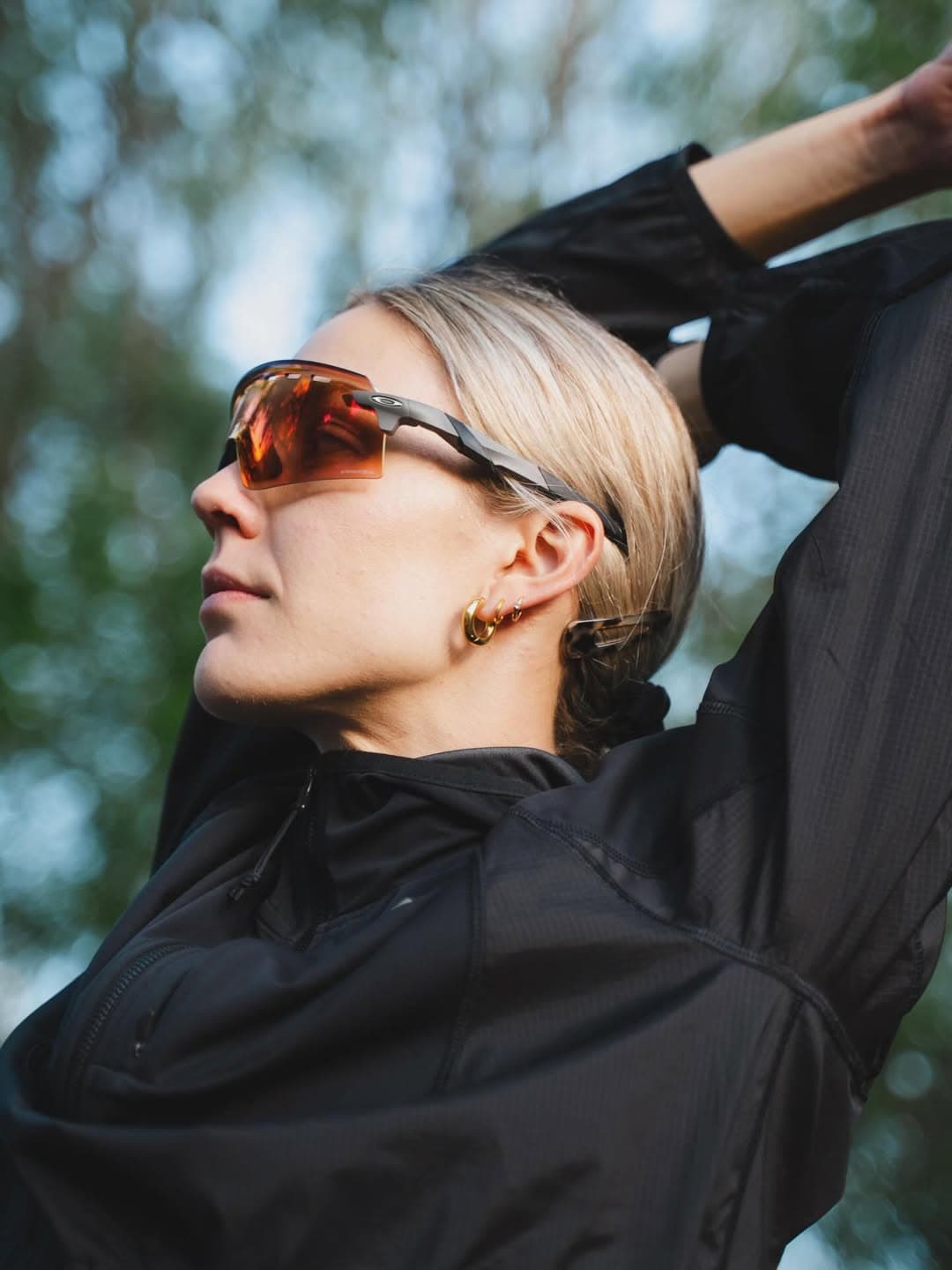 Cassandre Beaugrand wearing Oakley eyewear.